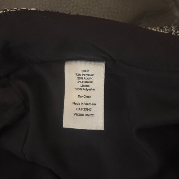 Talbots Hampshire Ankle Pants - Black Sequin Tweed - Picture 11 of 12